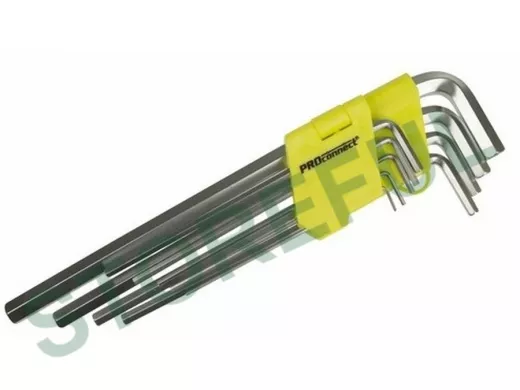 Набор шестигранников 9 предметов 1,5-10 мм экстра-длинные HEX