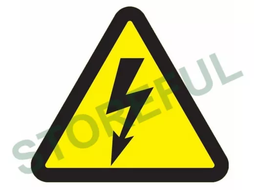 Наклейка знак электробезопасности "Опасность поражения электротоком"200*200*200 мм Rexant