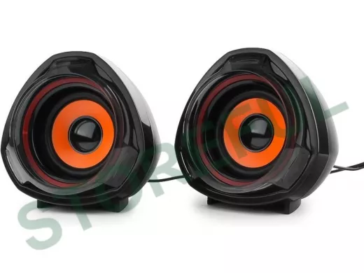 Акустика  Gembird SPK-105, черный, 5 Вт, акустич. система 2.0  регулятор громкости, USB-питание