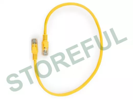 Патч-корд Cablexpert PP10-0.25M/Y кат.5e, 0.25 м, литой, медный UTP,многожильный (желтый) PP10-0.25M