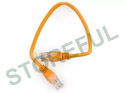 Патч-корд Cablexpert PP12-0.25M/O кат.5e, 0.25м, UTP, литой, многожильный (оранжевый) PP12-0.25M/O