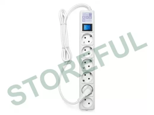 Сетевой фильтр PC 1,9м 6р, бел. 16А/3,5кВт SPG(5+1)-16B-1,9М