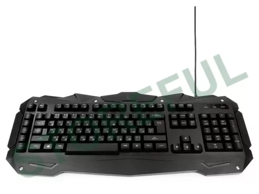Клавиатура проводная Gembird KB-G200L, USB,черный,105 клавиш+5 клавиш для создания макросов,игровая