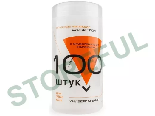 KBU-100 Салфетки для комп. техники в банке, 100 шт. KBU-100
