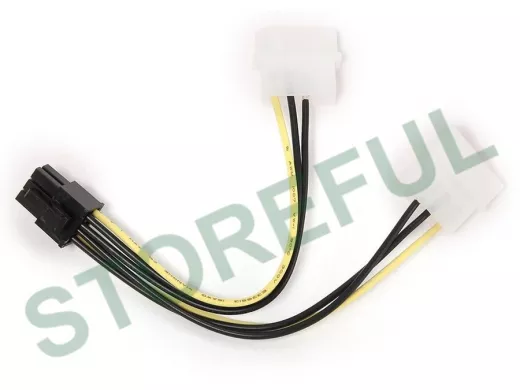 Разветвитель питания Cablexpert CC-PSU-6, 2хMolex->PCI-Express 6pin, для подключения в/к PCI-Е (6pin