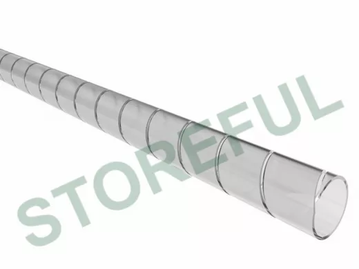 Кабельный спиральный бандаж (монтажная лента) диаметр 15 мм, длина 2 м, прозрачный (SWB-15)  REXANT