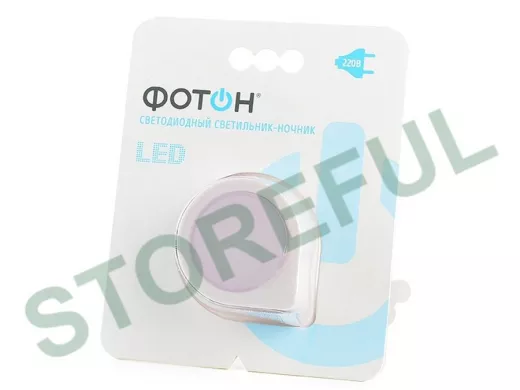 Фотон NM-100S (220В) светильник-ночник LED 0.5W, ручной режим включения(кнопка)