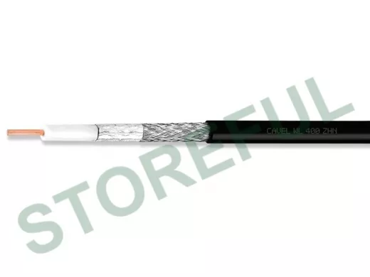 WL 400ZH N негорючий кабель 50 Ом LOW LOSS для  WI-FI,RF, 3G, 4G, LTE CAVEL ITALY 100м аналог RG-213