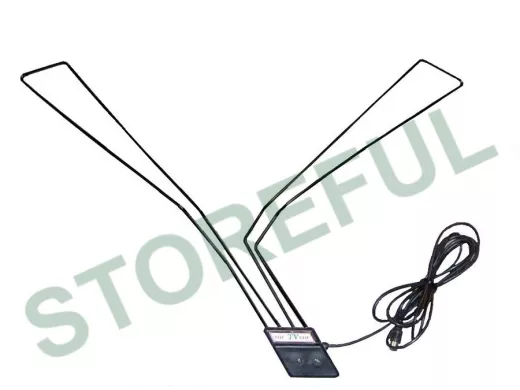 "VHF-TV-UHF  BLACK" автомобильная желобковая телевиз DVB-T2 антенна; цвет чёрный; 2,5метра;штекер ТВ