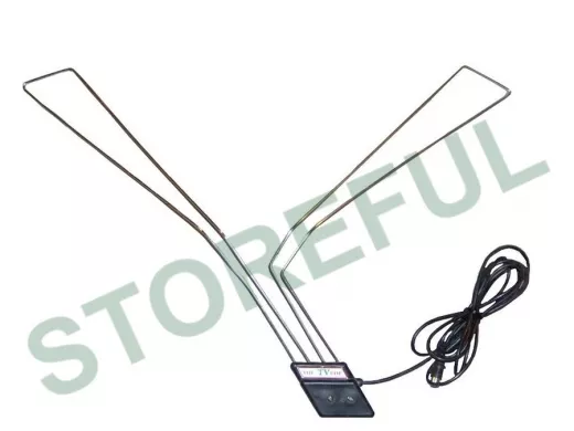 "VHF-TV-UHF  CHROM" автомобильная желобковая телевиз DVB-T2 антенна; цвет серый; 2,5метра;штекер ТВ