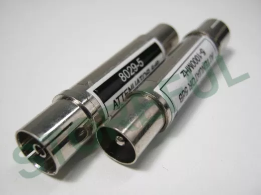 8029/5 аттенюатор 5dB  ТВ штекер / ТВ гнездо