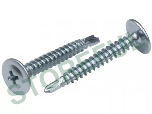 Саморезы 4,2х25 полусфера-прессшайба, цинк, сверло (8 000шт) пшс25  2,38