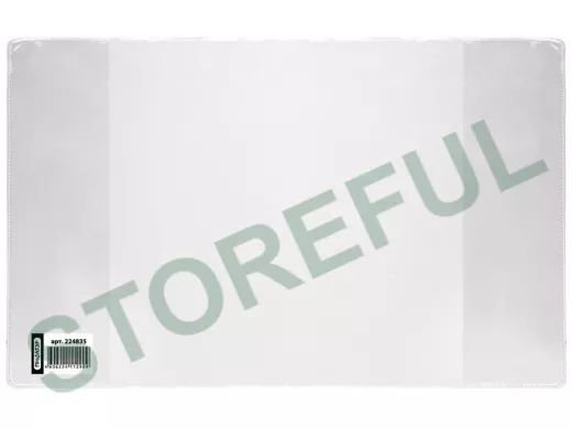 Обложка ПВХ  дневника в жест.переп. и учеб. мл.класс прозр "BR-73348",ПЛОТНАЯ,120мкм,233*363мм