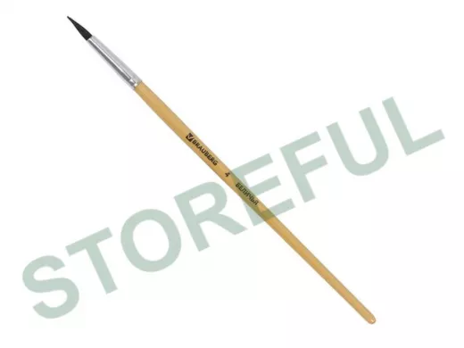 Кисть беличья "BR-74116", круглая, №4