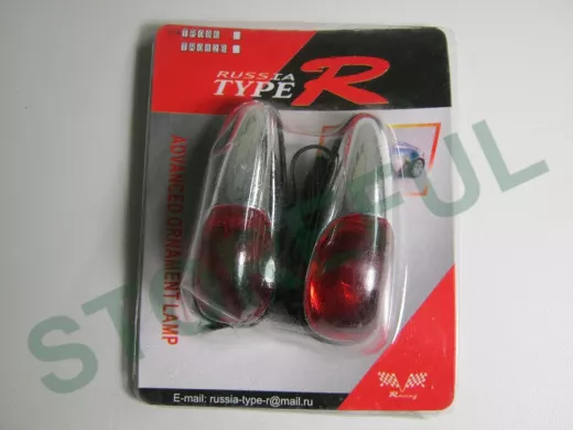 Габаритники 086 R красные "половинки"