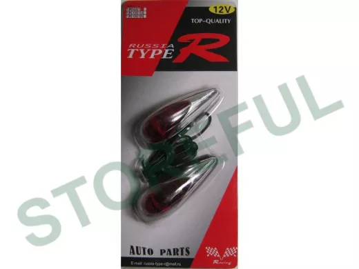 Габаритники 087 R красные "капли"