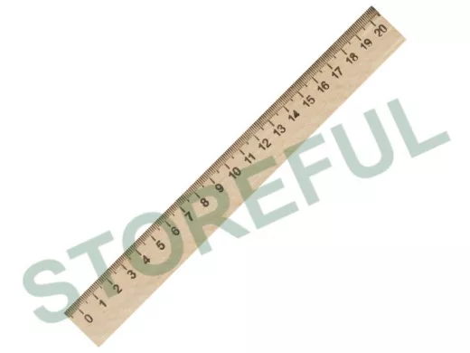 Линейка деревянная 20 см, "BR-75810"