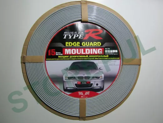 Молдинг декоративный самоклеющийся 15 метров металлик серебро, ширина 7мм   00000