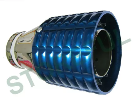 Насадка на глушитель 225 с синей подсветкой