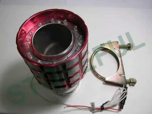 Насадка на глушитель 226L корпус красный с синей подсветкой