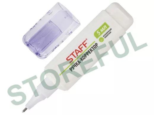 Ручка-корректор "BR-76833", 5 мл, металлический наконечник, плоский корпус