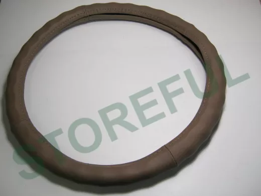 Оплетка на руль 40 см. L 1109E кожа "кофе с молоком" "пальцы"