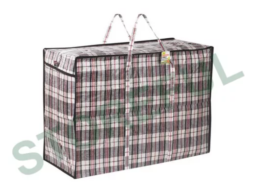 Сумка-баул хозяйственная, полипропилен, 80*60*35см,168 литров, черно-красная, 170г/м2 "BR-77678"