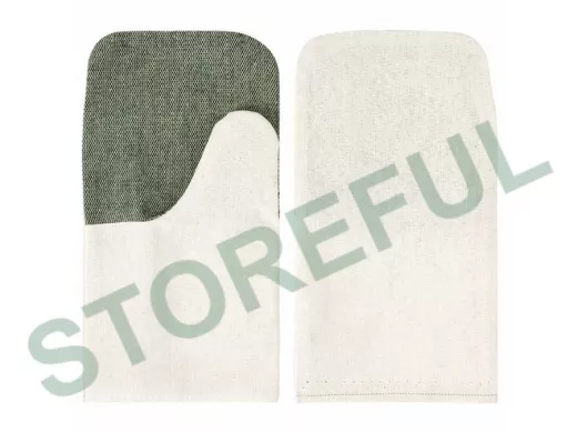 Рукавицы х/б, КОМПЛЕКТ 5 ПАР, плотность 380г/м2, брезентовый огнеупорный наладонник "BR-78231"