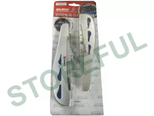 Спойлер на щетки дворника 09-3 серый с подсветкой "глазки"