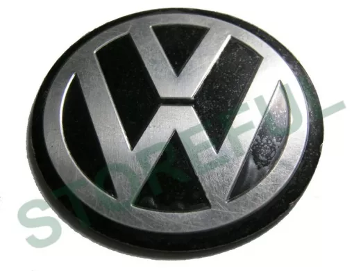 Эмблемма круглая "алюминий" знак Volkswagen 6,8x6,8 см   01378