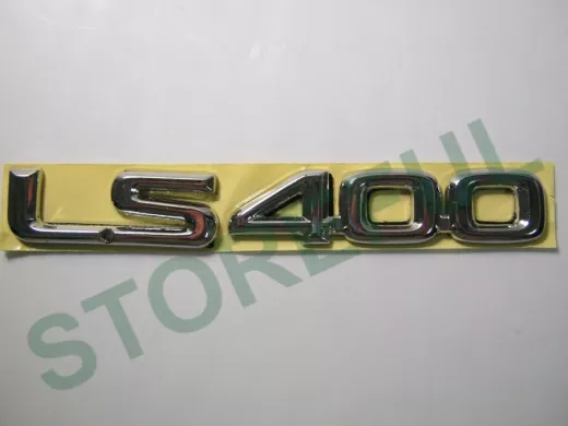 Эмблемма пластик в п/э надпись LS400 хром 16,5x2,4 см 01416   01416