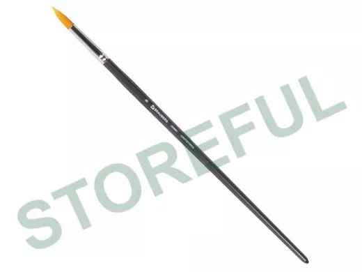 Кисть художественная проф. "BR-80150" ART CLASSIC, синтетика жесткая, круглая, № 8, длинная ручка