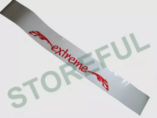 наклейка Светофильтр "Extreme" рисунок №1, наружная, (цвет красный), 20х165 см, белый фон
