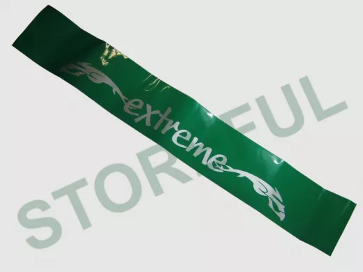 наклейка Светофильтр "Extreme" рисунок №1, наружная, (цвет серебряный), 20х130 см, зеленый фон