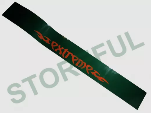 наклейка Светофильтр "Extreme" рисунок №2, наружная, (цвет оранжевый), 20х165 см, зеленый фон