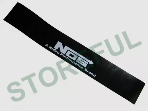 Наклейка Светофильтр "NOS" наружная, (цвет белый), 20х130 см, черный фон