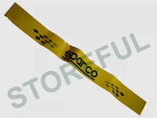 Наклейка Светофильтр "Sparco" наружная, (цвет черный), 12х130 см, желтый фон