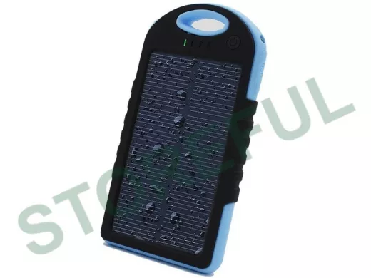 Внешний аккумулятор  8000 mAh, Power Bank SHP-2106SL А50 (факт.3500 мАч) солнечная батарея и панель