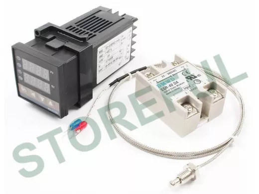Термореле REX-C100 в комплекте с термопарой, SSR-40DA