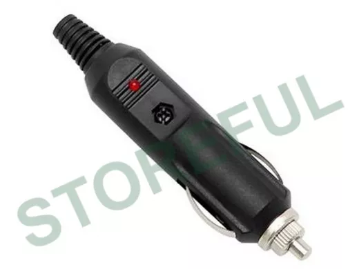 Штекер прикуривателя с предохранителем и светодиодом