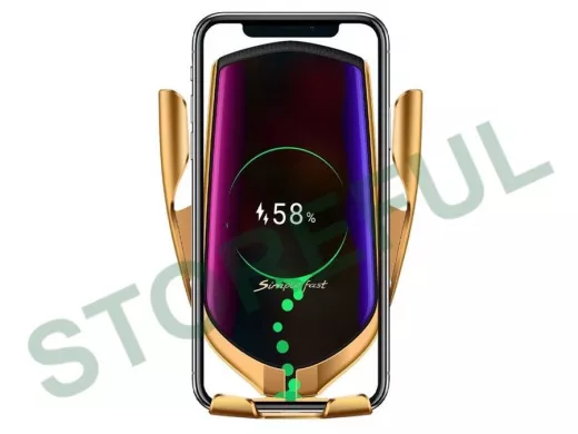 Автодержатель  TDS TS-CAA06 (R1) для смартфонов + беспроводное ЗУ