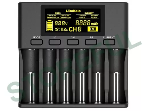 Зарядное устройство для аккумулятора LiitoKala Engineer Lii- S6 для Ni-Cd, универ. 6-ти местное