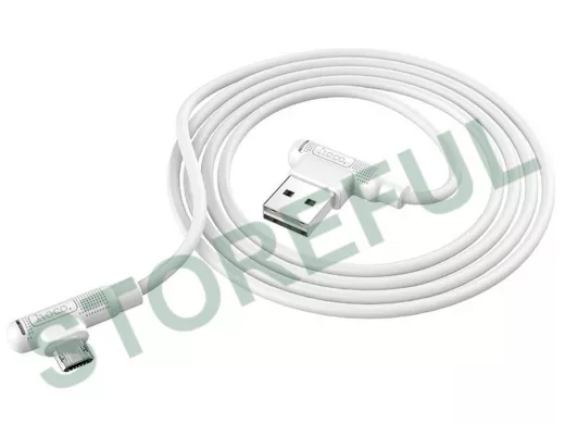 Кабель микро USB (AM/microBM)  HOCO X46 USB 2.4A  Белый (microUSB) 1м