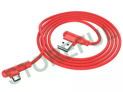 Кабель микро USB (AM/microBM)  HOCO X46 USB 2.4A  Красный (microUSB) 1м