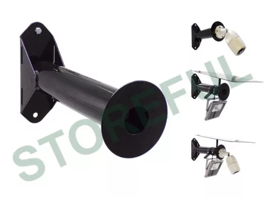 Кронштейн для камер и прожекторов на столбы под СИП-ленту, 0,28м "HIWOLL-89570" чёрный