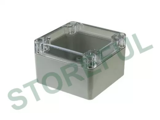 G256C (82х80х55мм) GAINTA корпус для РЭА пластиковый с прозрачной крышкой